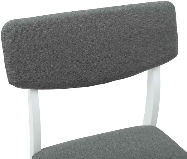 vidaXL Esszimmerstühle 2 pcs Weiß 48 x 49 x 95 cm Massives Gummiholz 42020478 Bild 8