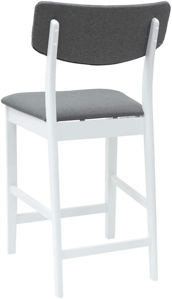 vidaXL Esszimmerstühle 2 pcs Weiß 48 x 49 x 95 cm Massives Gummiholz 42020478 Bild 7