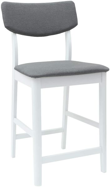 vidaXL Esszimmerstühle 2 pcs Weiß 48 x 49 x 95 cm Massives Gummiholz 42020478 Bild 4