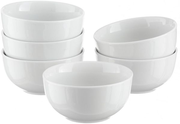 OTTO home Müslischale Alff, Porzellan, (Set, 6-tlg), Geschirr-Set, harmonische, trendige Coupeform