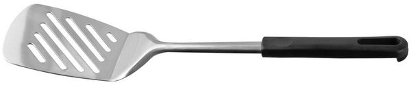 Fackelmann 'Black' Pfannenwender, Edelstahl silber / Polypropylen schwarz, 33 cm