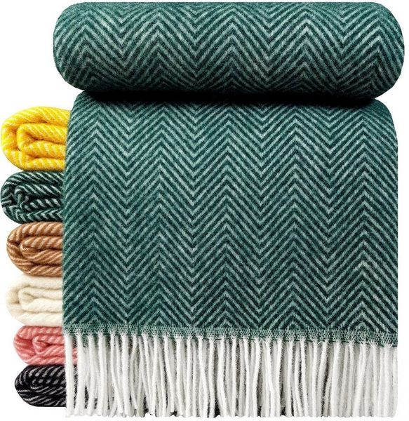 Wolldecke "Tirol-M", 100 % Wolle, 140 x 200 cm in versch. Farben, STTS