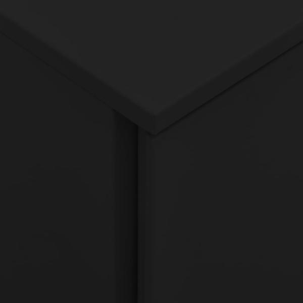 vidaXL Aktenschrank mit Rollen Schwarz 39x45x60 cm Stahl 335980 Bild 8