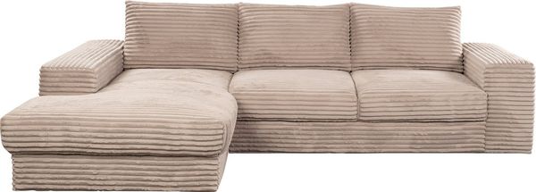 WERK2 Ecksofa Rozzana, Design Ecksofa mit hohem Komfort in trendig-weichem Cord & Breitcord
