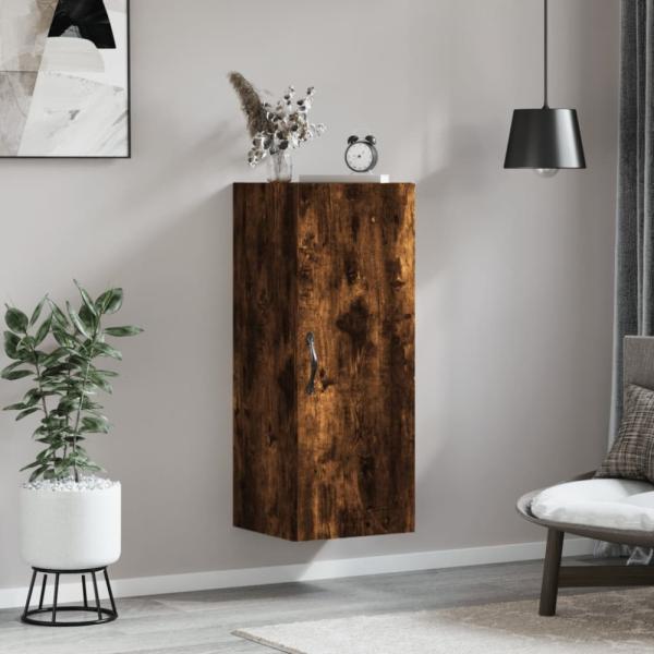 vidaXL Wandschrank Räuchereiche 34,5x34x90 cm Holzwerkstoff 834999