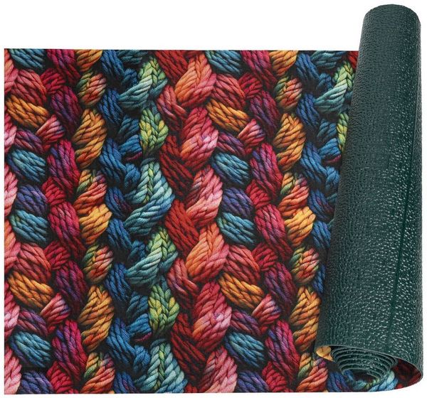 ANRO Küchenläufer GreenLine Teppichläufer Textil, Rechteckig, Höhe: 3 mm, Bodenläufer 100cm Tauwerk Bunt pflegeleicht
