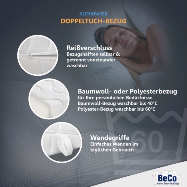 Komfortschaummatratze Double Deluxe Matratze 20, Matratze in 90x200 cm und weiteren Größen, Beco, 20 cm hoch, Matratze vom TÜV Süd getestet*, über 2.000 5-Sterne-Bewertungen! Bild 3
