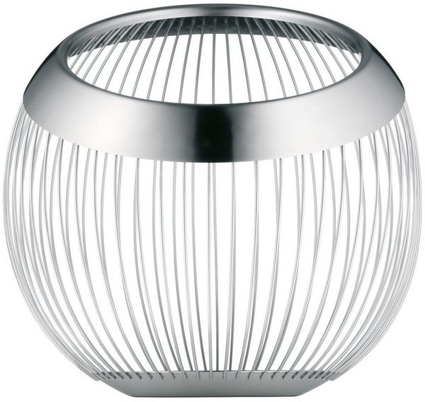 WMF Obstschale Living Lounge Korb, groß, Cromargan® Edelstahl rostfrei 18/10, (1x Obstkorb (19 cm, Höhe 26 cm), 1-tlg)