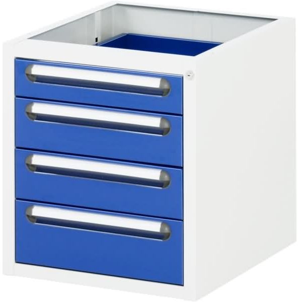 Rau Unterbaucontainer 480 x 600 x 545 mm 4xSchublade lichtgrau/enzianblau