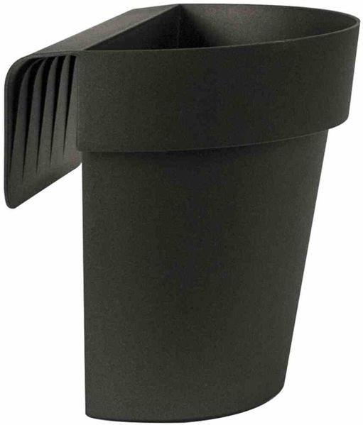 Balkon-Hängetopf UP, anthrazit Ø 25 cm,mit Wasserreservoir