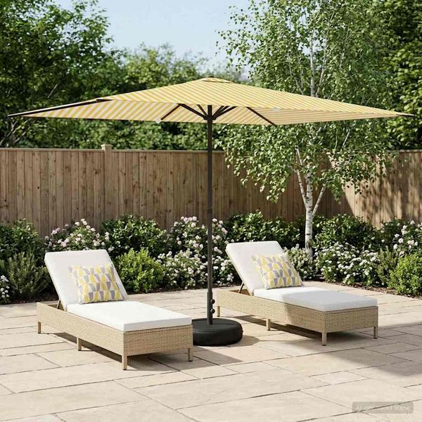 vidaXL Garten-Schirm mit Fuß 200 x 300 cm Polyester Rechtwinklig 42036210