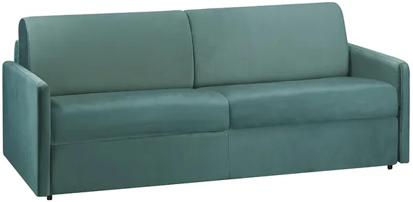 Vente-unique - CALIFE Sofa SamtStoff Grün - B 223 cm94 cm x H 97 cm x L 190 cm