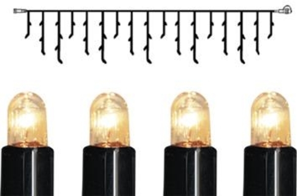 System Expo "Eisregen-Lichterkette 3m" 50 Leuchtmittel warmweiß, IP44