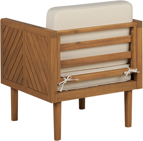 Beliani 'BARATTI' Lounge Set mit Tisch, Akazienholz Heller Holzfarbton Bild 6