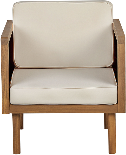 Beliani 'BARATTI' Lounge Set mit Tisch, Akazienholz Heller Holzfarbton Bild 5
