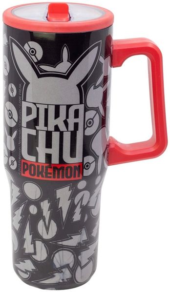 Pokemon Pikachu Sipper Mug 920 ml Thermo Trinkbecher mit Griff