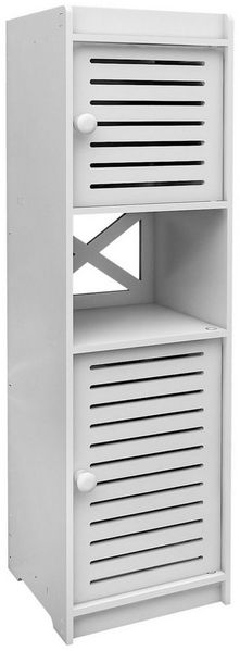 JEOBEST Badkommode Badezimmerschrank, Badschrank, schmales Badregal, (1-St, Badregal), Schmal mit 2 Tür, 22x20x75 cm