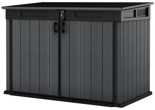 Keter Mülltonnenbox Keter DUOTECH Mülltonnenbox CORTINA MEGA, 2020 L, 2x360 L Tonnen