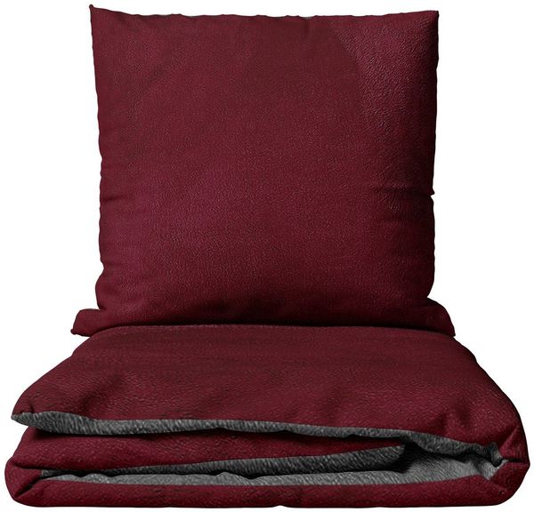 Leonado Vicenti Bettwäsche Winter flauschig warm, Fleece, 2 teilig, Thermofleece kuschelig weich, Einfarbig