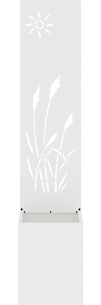 vidaXL Garten Sichtschutz-Leinwand Weiß 32 x 140 cm 876358 Bild 4