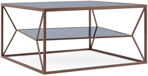 Couchtisch Hydra aus Metall, 70x70 cm