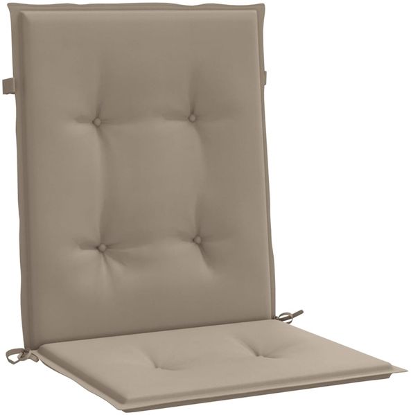 vidaXL Gartenstuhlauflagen für Niedriglehner 2 Stk. Taupe 100x50x3 cm 47562 Bild 5