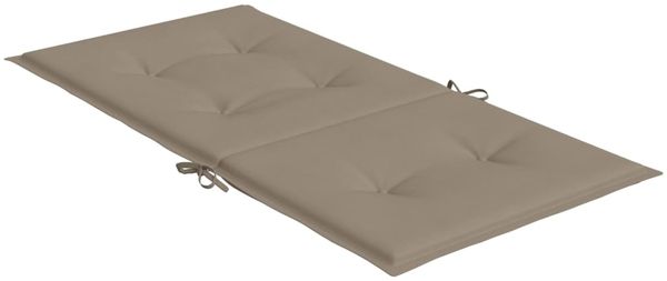 vidaXL Gartenstuhlauflagen für Niedriglehner 2 Stk. Taupe 100x50x3 cm 47562 Bild 6