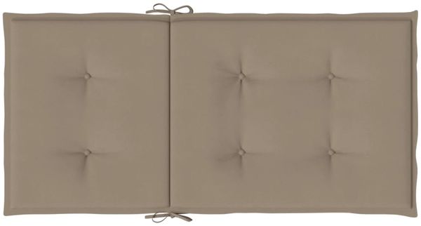 vidaXL Gartenstuhlauflagen für Niedriglehner 2 Stk. Taupe 100x50x3 cm 47562 Bild 7