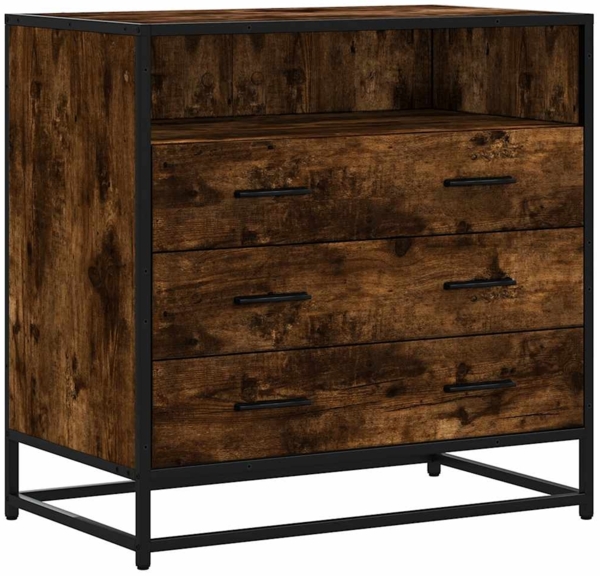 vidaXL Schubladenschrank Räuchereiche 70x41x70 cm Holzwerkstoff 849086