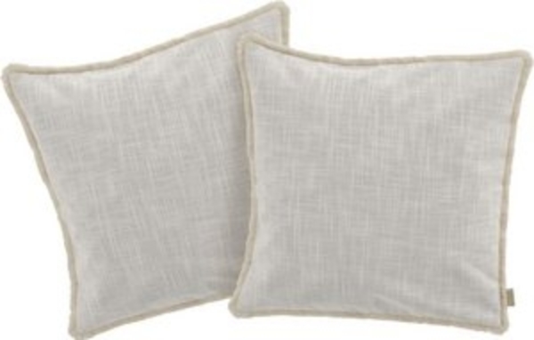 LeGer Home by Lena Gercke Dekokissen Marusha, Leinenoptik, 50x50 Dekokissen, Fransen, modern, ohne Füllung, 1Stk. Bild 6