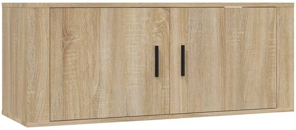 vidaXL TV-Wandschränke 2 Stk. Sonoma-Eiche 100x34,5x40 cm 3188369 Bild 4