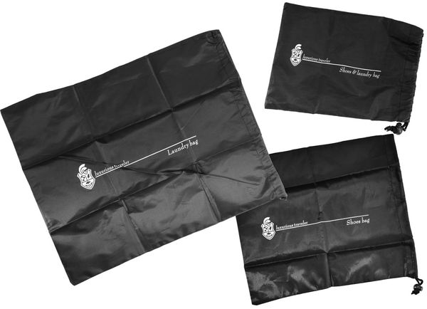 3er Set Reisebeutel Wäschesäcke Schuhbeutel Kofferbeutel Packtasche Packbeutel
