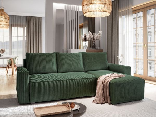 Masseno Ecksofa POTARO mit Schlaffunktion L-Form, Sofa mit Bettkasten