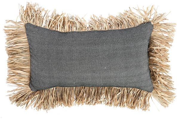 Der Cotton Bonita Kissenbezug - Schwarz Natur - 30x50