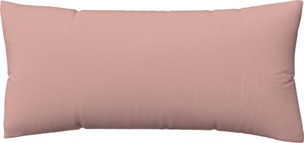 Schlafgut Kissenbezug Knitted Jersey aus Bio-Baumwolle mit Elasthan, bügelfrei, (1 Stück), besonders fein gestrickt, Kissenhülle mit farbigem Reißverschluss