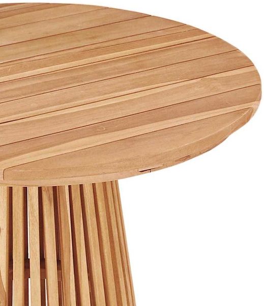 Gartentisch, Beistelltisch, Balkontisch Braun 70 x 70 x 75 cm Massivholz Teak Bild 5