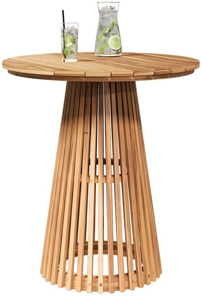 Gartentisch, Beistelltisch, Balkontisch Braun 70 x 70 x 75 cm Massivholz Teak Bild 3