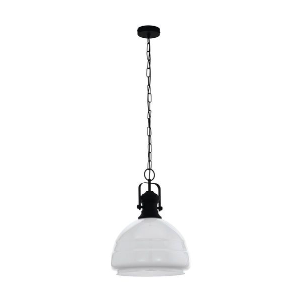Eglo 43302 Hängeleuchte COMBWICH 1 weiß glänzend H:110 Ø:38cm dimmbar