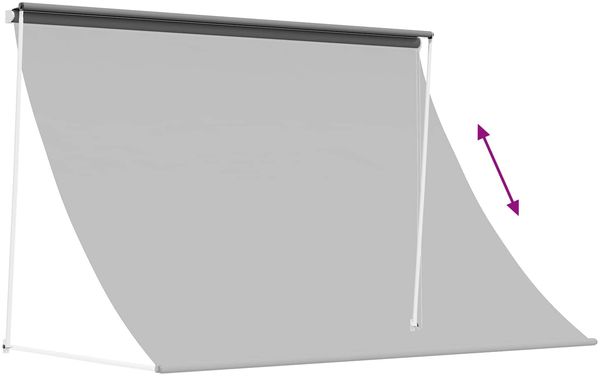 vidaXL Markise Hellgrau 250 x 150 cm 42037103 Bild 6