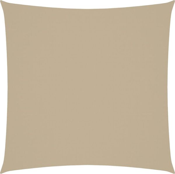 vidaXL Sonnensegel Oxford-Gewebe Quadratisch 5x5 m Beige 135141