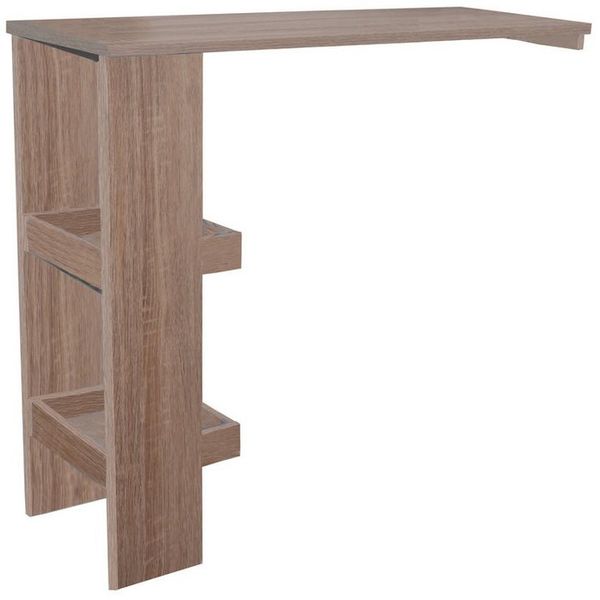 HTI-Line Bartisch Bartisch Thekla (Stück, 1 Bartisch Thekla, ohne Dekoration), Küchentisch Wandmontage 2 Regalfächer