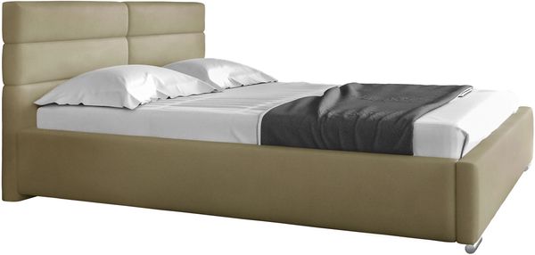 99rooms Odalys PolsterbettVelours JASMINE Creme 200x200 cm ohne Bettkasten Bild 4
