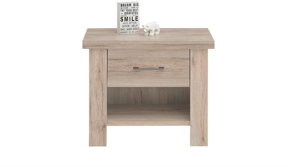 Nachttisch Lena / Luca, Holzwerkstoff, Holzfarben, 60 x 49 x 42 cm