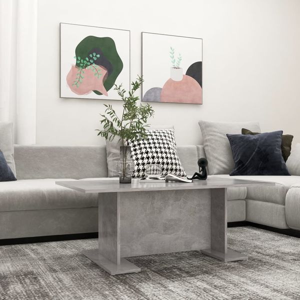 vidaXL Couchtisch Betongrau 103,5x60x40 cm Holzwerkstoff 806844