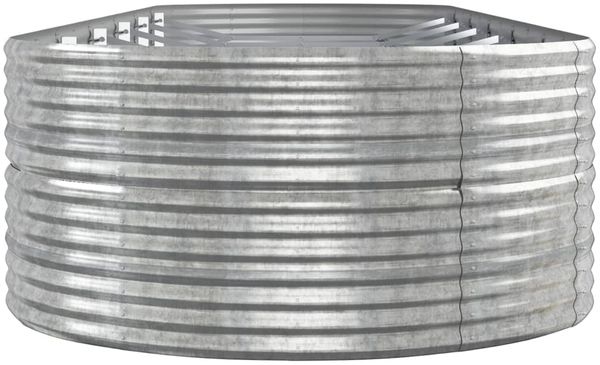 vidaXL Hochbeet Pulverbeschichteter Stahl 510x140x68 cm Silbern 319117 Bild 4