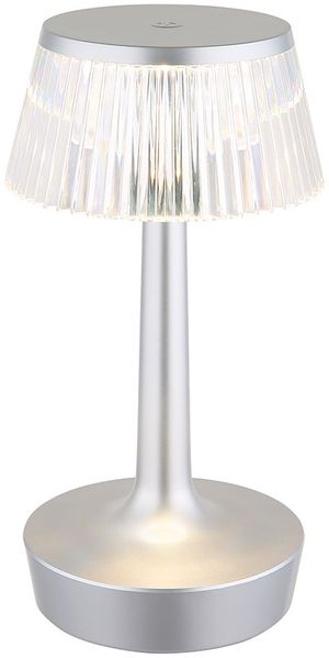 LED Tischleuchte, Kristall, Touchdimmer, H 23 cm