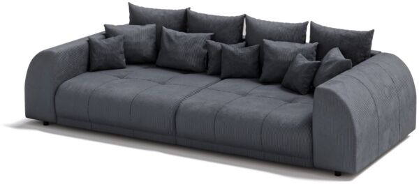 S-Style Möbel Big-Sofa Levana 5-Sitzer Boxspringfederung Lounge Sofa in Cord-Stoff