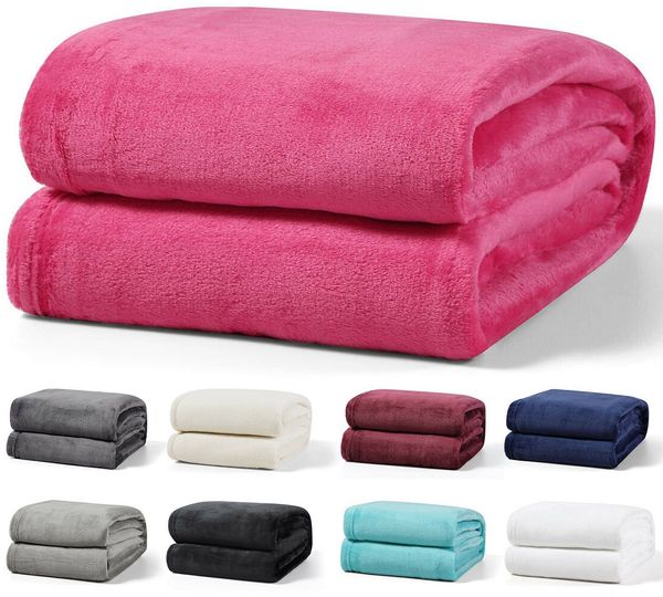 Wohndecke Kuscheldecke kuschelig warm Sofadecke, Visaggio, super weich und flauschig, Allergiker geeignet, atmungsaktiv