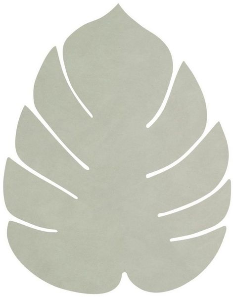 LIND DNA Platzset NUPO Tischset Monstera Leaf S olive green 26x22, Table Mat S Monstera Leaf Nupo Olive Green