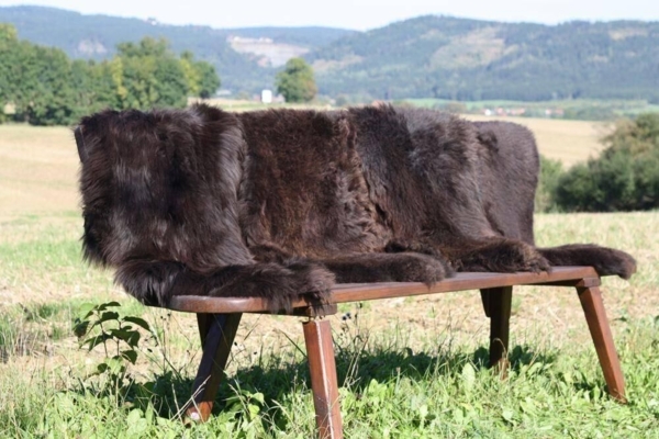 Lammfell Natur Farben Farbe: Espresso | Größe: 120-130 Bild 7